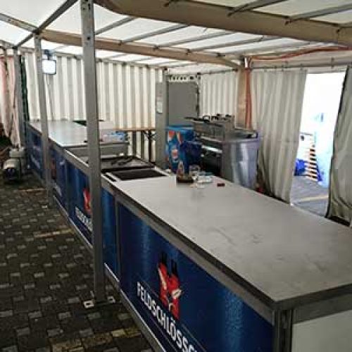 Mobile Bar mit Ausschankfläche